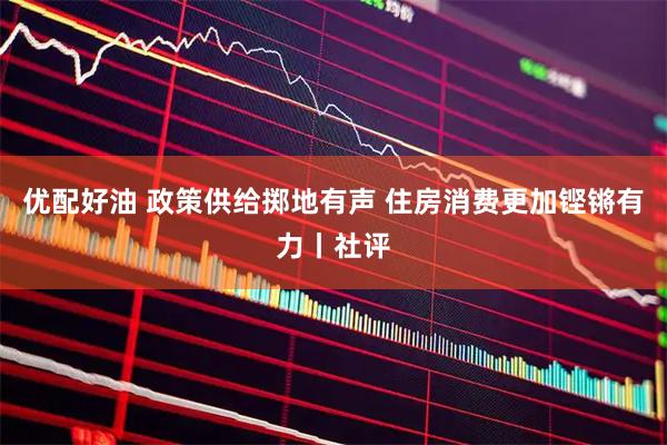 优配好油 政策供给掷地有声 住房消费更加铿锵有力丨社评